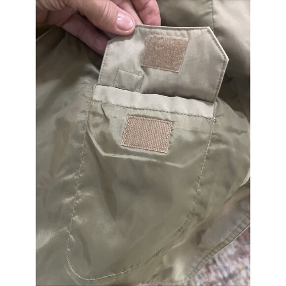 TravelSmith Khaki Safari Travel Polyester Blend Jacket Blazer, Size XL Pockets. - Picture 7 of 12
